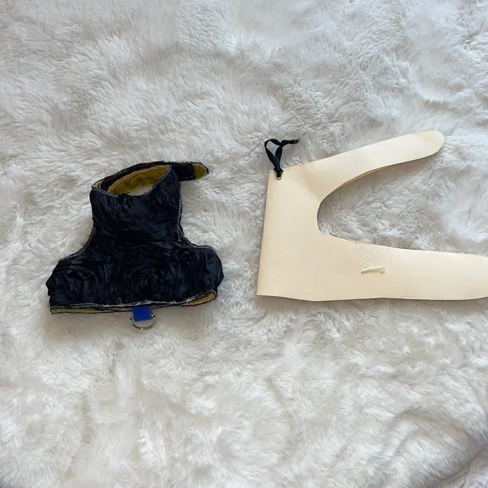 Handmade reversible cat harness light weight adjustable velcro Fits most sizes